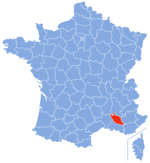 Location of Vaucluse in France
