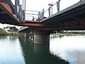 Victoria Bridge, Townsville below the swinging span