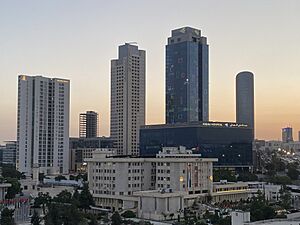 View of the New Abdali from the northeast, Amman, 2024