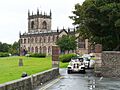 Wedding cars leaving St. Michael's Church - geograph.org.uk - 2095815
