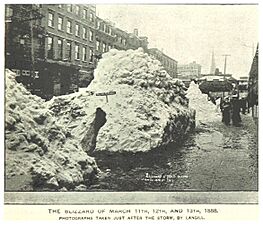 (King1893NYC) pg047 THE BLIZZARD OF MARCH 1888 (PHOTO BY LANGILL)