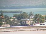 A GI took this photo of cuban houses from his observation post