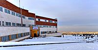 Abzums medical school in winter