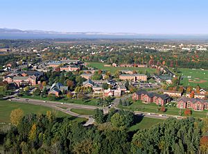 Aerial shot of Saint Michael's College