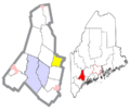 Androscoggin County Maine Incorporated Areas Wales Highlighted