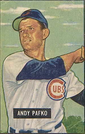Andy Pafko MET baseball card