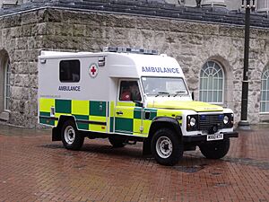 Armed Forces Day, Birmingham - Red Cross Ambulance - Land Rover