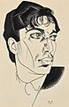 Boris Pasternak 1921 by Yu Annenkov
