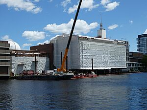 Boston Museum of Science during renovations, June 2025