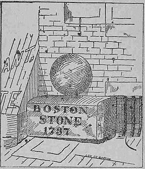 Boston Stone (line drawing)