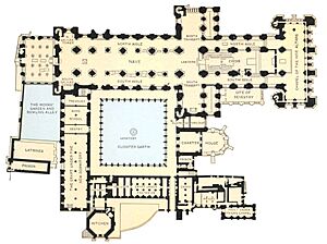 Catholic Encyclopedia - Ground Plan of Durham Cathedral and Abbey