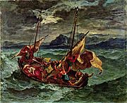 Christ sur la mer de Galilée (Delacroix) Walters Art Museum 37.186
