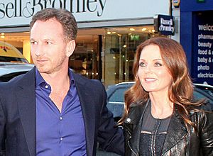 Christian Horner and Geri Halliwell (cropped)
