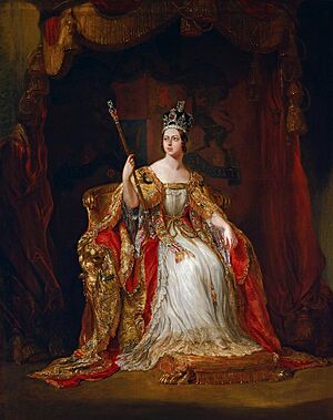 Coronation portrait of Queen Victoria 1838