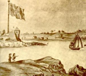 Detail of Fort William and Mary, 1705