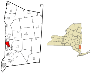 Location of Poughkeepsie, New York
