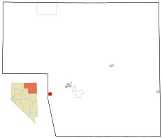 Location of Carlin, Nevada