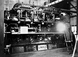 Engine room in the Murgon Butter Factory 1939