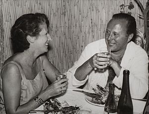 Francis & Ruth Knowles relaxing on Capri in the 1960s-1