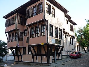 Full view of Lamartine's House - Plovdiv, Bulgaria