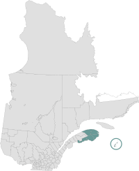 Gaspesie-Iles-de-la-Madeleine (Quebec) map