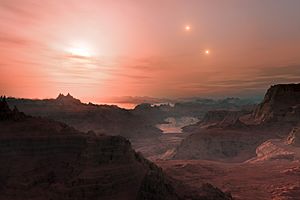 Gliese 667 Cc sunset