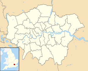 Greater London UK district map (blank)