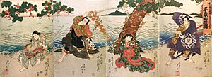 Heike Nyōgo-ga-shima by Shibakuni and Hokushū