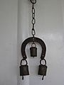 Horseshoe shaped wind chime with bells