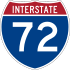 Interstate 72 marker