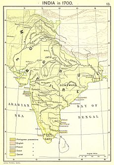 India in 1700 Joppen