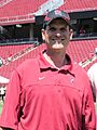 Jim Harbaugh at 2010 Stanford football open house 3
