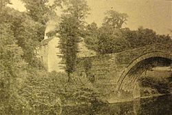 Kemp's Bridge House, Old Barskimming Bridge, River Ayr, Ayrshire. 1896