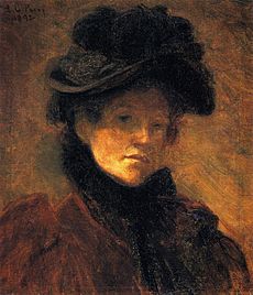 Lilla Cabot Perry, 1892 - Self Portrait