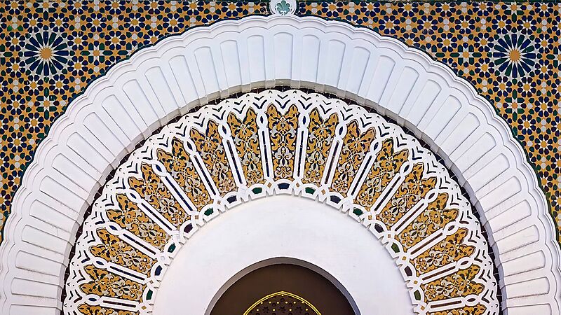 Médersa de Tlemcen - Zellige décoratif de la porte d'entrée