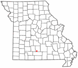 Location of Mansfield, Missouri