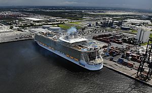 MS Harmony of the Seas Aerial Shot