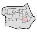 Location of Buitenoord district in Barendrecht