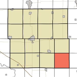 Map highlighting Newton Township, Buchanan County, Iowa.svg