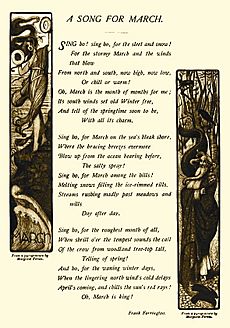 Margaret Fernie Eaton, A Song for March, 1901, illustrations