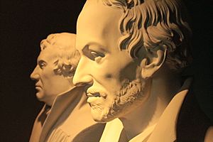 Melanchthon with Luther behind, by Schadow, Melanchthon House Museum, Wittenberg