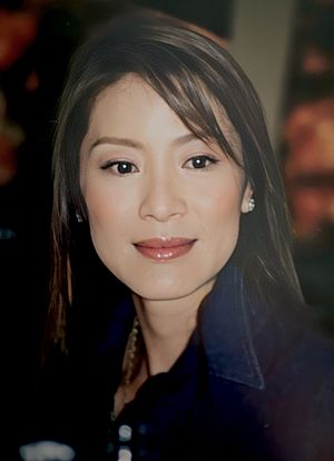 Michelle Yeoh at the Singapore Press Conference for the Touch, 2002
