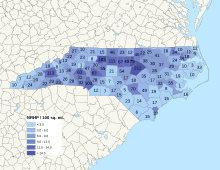 NRHP North Carolina Map