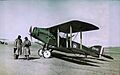 Observer, pilot, and Bristol Fighter F2B aircraft