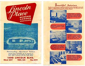 Original Lincoln Place Gardens brochure front, 1951