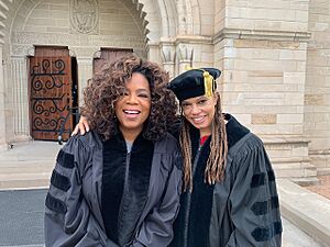 Photo of France Winddance Twine with Oprah Winfrey