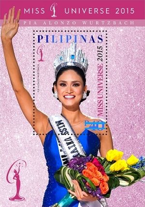 Pia Wurtzbach 2016 stampsheet of the Philippines 2