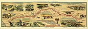 Pony Express Map William Henry Jackson