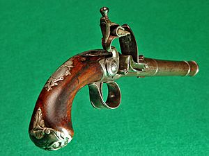 Queen Anne pistol by Clemmes, London
