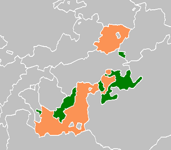 Reuss in 1820: Elder (green) and Younger (orange) line